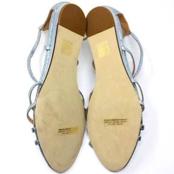 J crew silver glitter gladiator sandal 10 BoxK - Picture 4 of 6